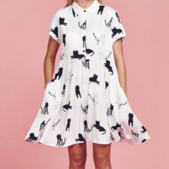 Lazy Oaf Dresses & Skirts - Lazy Oaf Cat Gang Dress